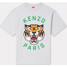 Unisex T-shirts Kenzo Lucky Tiger' Oversized Genderless T-shirt Pale Grey Unisex