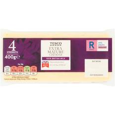 Cheese Tesco Extra Mature Cheddar Cheese 400G 400g