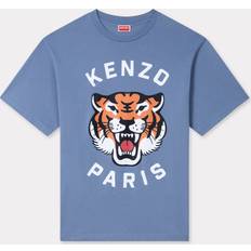 Kenzo Lucky Tiger' Oversized Genderless T-shirt Blue Unisex