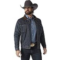 Outerwear Wrangler Men's Style Cowboy Cut Western Lined Jacket, Denim/Blanket