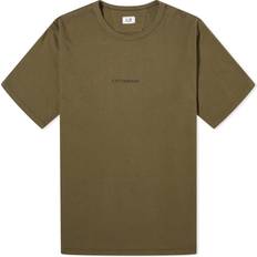 C.P. Company Tops C.P. Company Men's Central Logo T-Shirt Ivy Green