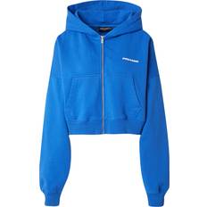 Pegador Marla Cropped Zip Hoodie - Blue