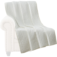 Xumi Quilted Throw Blanket 1 x 50 x 60 in Antique White