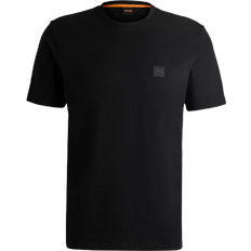 HUGO BOSS Style Tales Cotton Jersey T-shirt with Logo Patch - Black