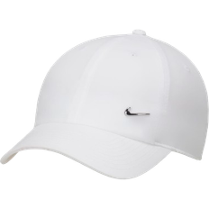 NIKE Caps NIKE Dri-FIT Club Unstructured Metal Swoosh Cap - White/Metallic Silver