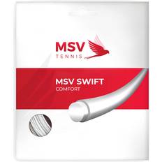 Blanco Cuerdas de tenis MSV Swift Sets Individuales 12m Blanco blanco