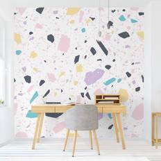 Azul Papeles pintados Klebefieber Wallpaper Motif terrazzo Capri