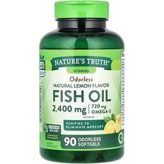 Nature's Truth Odorless Fish Oil 2400mg Natural Lemon 90 st
