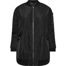 Yours Long Bomber Jacket - Black