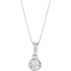 White Gold Charms & Pendants T.H.Baker Pendant - White Gold/Diamonds