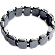 Kristallpunkten Shungit armband med rektangulära plattor