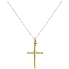 Gold - Men Necklaces T.H.Baker Cross Pendant Chain - Gold