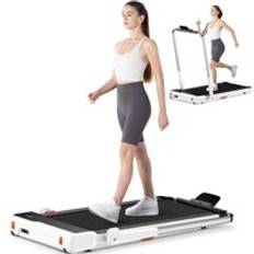 Rattantree 3.0HP motor Folding Treadmill with Remote Control and LED Display White One Size