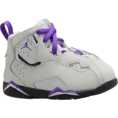 Polyurethane Basketball Shoes Children's Shoes Nike Jordan True Flight TD - Grey/White/Black/Purple Venom