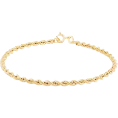 Gold Bracelets T.H.Baker Rope Chain Bracelet - Gold