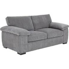 Sofa Set - Wood Sofas Amalfi Jumbo Cord Grey Sofa 155cm 2 Seater