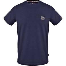 Aquascutum Kläder Aquascutum Blue Cotton T-Shirt - Navy Blue