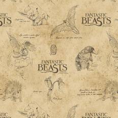 Harry Potter Textiles Harry Potter Camelot Fantastic Beasts Logo Creatures Fabrics