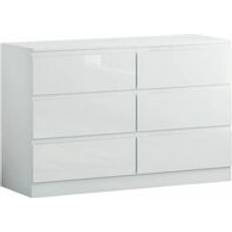 Luxury Life Carlton Gloss White Chest of Drawer 120x77cm