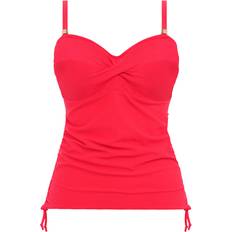 Elastane/Lycra/Spandex Tankinis Fantasie Almeria Twist Front Tankini Top - Watermelon