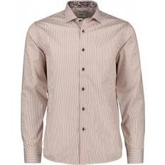 Randiga Skjortor Oscar 6211 Slim Shirt - Brown