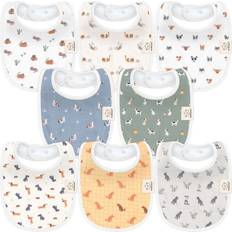 GOTS (Global Organic Textile Standard) Drool Bibs Keababies Urban Drool Bibs 8-pack Pets & Paws