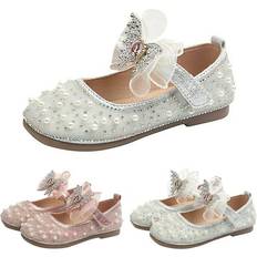 White Ballerina Shoes Bullpiano Sold by: Lovebay Electronic Co Ltd, Actoyo Girls Ankle Strap Dress Shoes Bow Mary Jane Wedding Flower Pearl Glitter Sequins Princess Ballet Flats Shoes Silver for Kids US Toddler