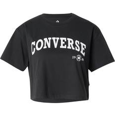 Cropped - Men T-shirts Converse T-Shirt 'Retro Chuck' schwarz weiß