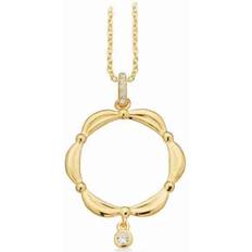 Förgyllt Silver Halsband Med Zirconia 238912