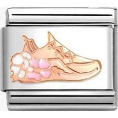 9k Charms & Pendants Nomination CLASSIC Rose Gold Trainer Charm 430202/25