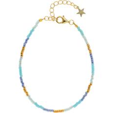 Nuni Copenhagen Kira Armband kt. Guldpläterad Silver A3025-LightBlue Dam 925 sterling silver