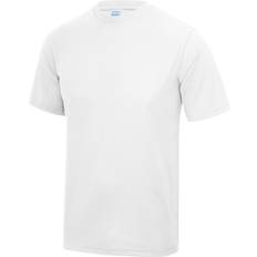 Just cool mens performance plain t-shirt arctic white