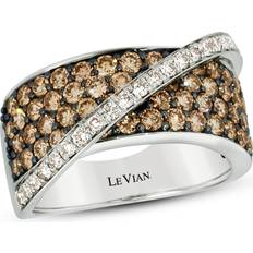 Le Vian Chocolate Diamond Ring ct tw 14K Vanilla Gold 7.0