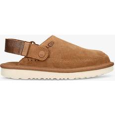 UGG Boys Brown Kids Goldenstar Logo-embossed Suede Clogs 6-10 Years Eur 32.5 /13.5 Kids