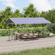 vidaXL Free Standing Awning 500 x 300 cm Fabric and Steel
