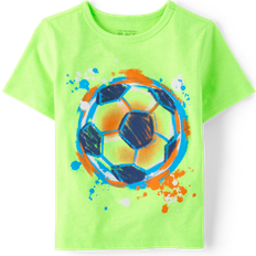 Green T-shirts The Children's Place Baby And Toddler Boys Soccer Ball Graphic T-Shirt 18-24 Green Cotton/Polyester