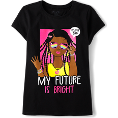 The Children's Place Black Tops The Children's Place Kid's Future Is Bright Graphic Tee - Black (3047934_01)