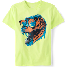 The Children's Place Boy's Dino Sunglasses Graphic Tee - Frosted Lime (3047526-1374)