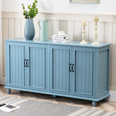 Shelves Sideboards Lark Manor Amarilys Blue Sideboard 62.2x32.2"