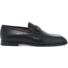 Men Moccasin With Gancini Ornament - Black