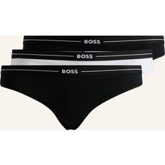 Beige - Dame Underbukser BOSS String - Khaki/Sort/Uldhvid