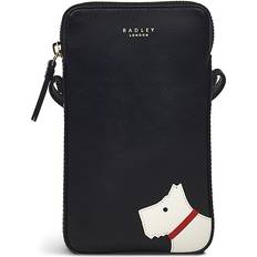 Radley Bags Radley Women's Leather Womens Leather FACE TO FACE MEDIUM PHONE CROSSBODY BLACK Medium Phone Crossbody Black