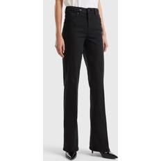 Flare Jeans United Colors of Benetton Flared Stretch Jeans, 28, Black, Women