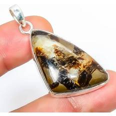 Brown Charms & Pendants Zam Gems Valentine's Day Gift Pendant - Silver/Brown