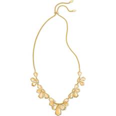 Kendra Scott Layne Gold Statement Necklace in Golden Abalone OS