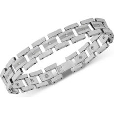 Macy's Men Jewelry Macy's Diamond Link Bracelet 1/3 ct. t.w. in Tungsten Tungsten 8 3/4 inches