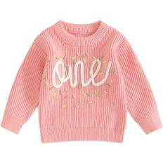 Florals Knitted Sweaters Children's Clothing Arvbitana Sold by: Jylove PTQL, Baby Girls Birthday Sweater 6M 12M 18M Long Sleeve Letter Embroidery Knit Pullovers Infant Casual Crew Neck Knitwear Jumpers Spring Fall Warm Tops