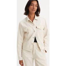 Beige - Jeansjackor Levi's WellThread Trucker Jacket White