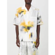 Alexander McQueen Men Shirts Alexander McQueen printed shirt White