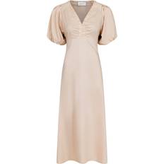 Neo Noir Illana Poplin Dress DARK SAND
